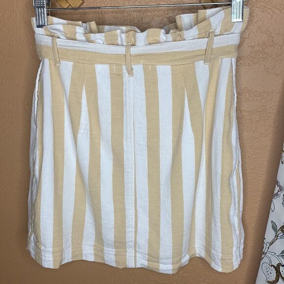 Hollister Ultra High-Rise Striped Paper Bag Belted Skirt Size XS - Picture 3 of 8